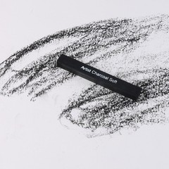 Charcoal Sticks Square Soft Medium Hard Kid Adult Drawing Art Craft Supplies 6pc