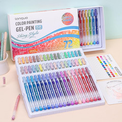 Glitter Gel Pens for Adult Coloring, 72 Colors Special Shining Multi Glitter Gel