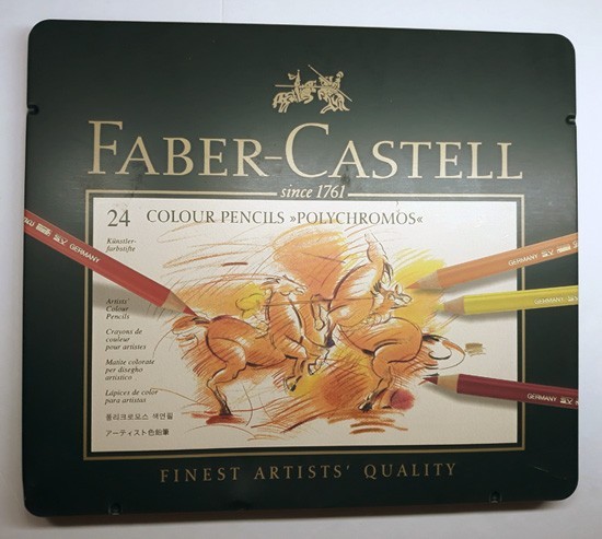 Faber-Castell POLYCHROMOS 24 Color Pencil SET ▪️ 11000 24 🔸️ Germany 🔸️ UNUSED