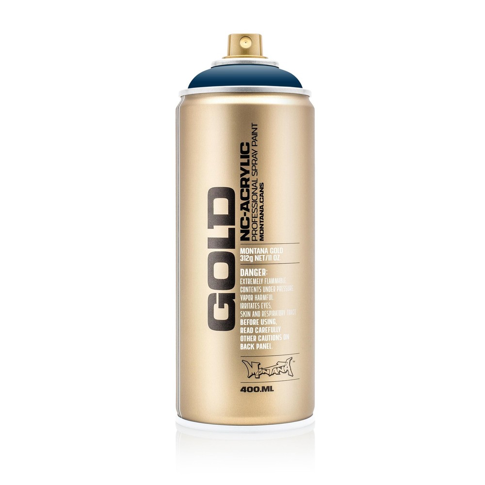 Montana Cans Gold Fast Dry Spray Paint 13.5Oz Blue Flexible Acrylic Matte