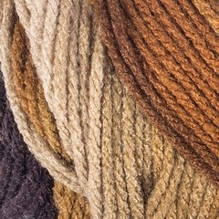 Yarn Super Saver Latte Stripe Worsted Weight Red Heart