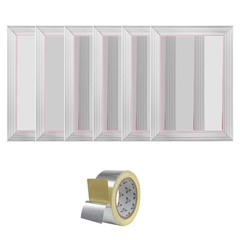 VEVOR Screen Printing Kit Silk Screen Printing Frame 10x14in 110 Count Mesh 6pcs