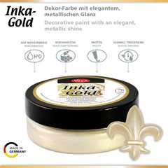 Inka Gold Gilding Wax2.3 Oz (Old Silver) – Wax-Based Metallic Polishing Paste. Q