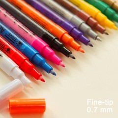 Versatile White Paint Pens – 2 Pack, Waterproof Acrylic Marker for All Surfaces