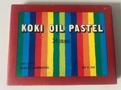 Vintage Koki Oil Pastels Set of 24- UNUSED CONDITION Artist Supplies Japan
