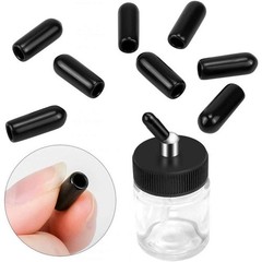 10PCS 22CC Airbrush Glass Bottles with Jar Caps Airbrush jar with 10pcs Adapt…