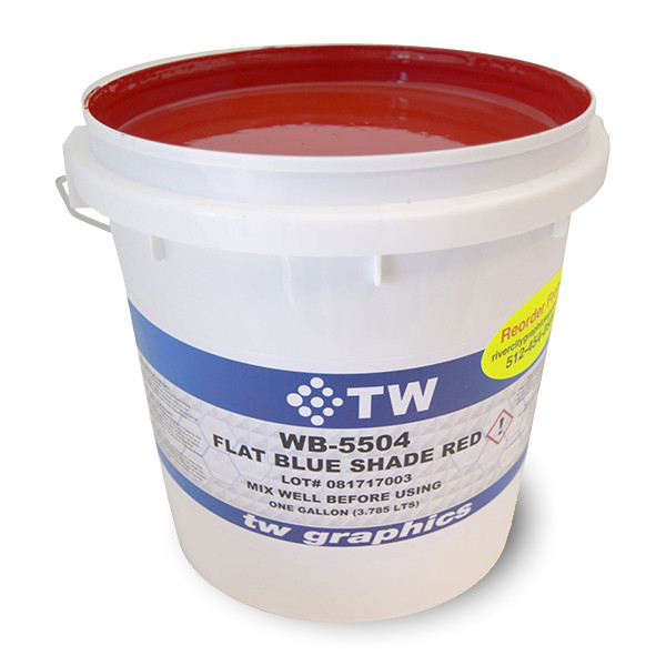 TW 5504 Flat Blue Shade Red Water Based Poster Ink – Perfect for Flat Stock