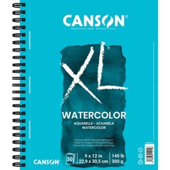 Xl Series Watercolor Pad Heavyweight White Paper Side Wire Binding 30 Sheets 9×1