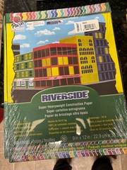Crayola, Riverside, Sun Works, and Tru Ray brand construction paper assorted-new