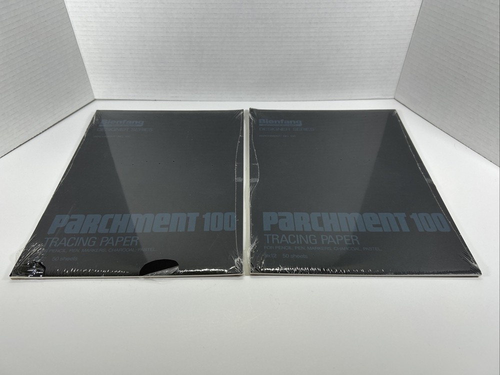 Bienfang Parchment 100 Commercial Tracing Paper Pad 50 Sheets 12″x 9” (Set Of 2)