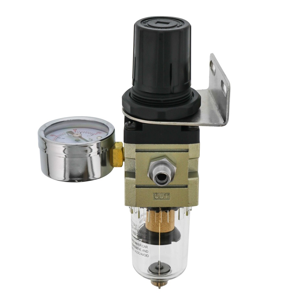 HD AIR PRESSURE REGULATOR Airbrush Compressor Gauge Water Trap Moisture Filter