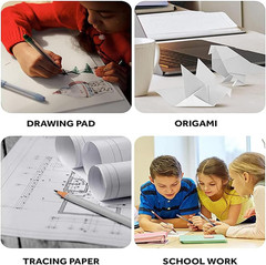 18”X 24”Kraft Paper Sheets Bulk White Paper, Large Craft Paper for Arts, Drawing