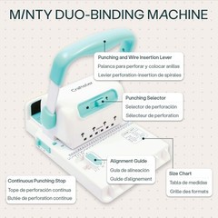– Spiral Binding Kit | 2:1 Wire Binding Machine with Spines, Discs, Chipboard…