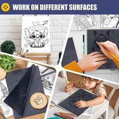 Carbon Paper for Tracing Transfer-Paper Pad, 30 Pcs Black Graphite Copy Paper fo