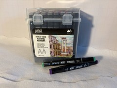 Artist Concepts Double-Ended Alcohol Markers 48 Count Set, Multicolor