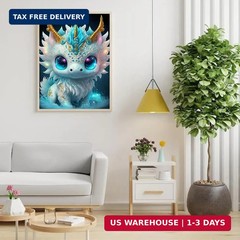 DPHERO Cartoon Diamond Painting Kits for Adults,5D Dragon Diamond Art Kits for B