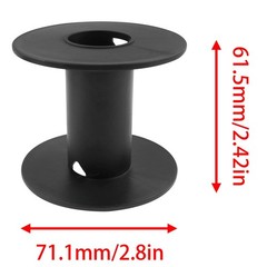 Xhziy Plastic Spool Empty Plastic Spool 71mm/2.8inch Empty spools Black -8PCS