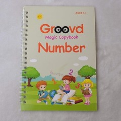 Groovd Magic Copybook For Preschoolers Numbers Practice Book only No Pen