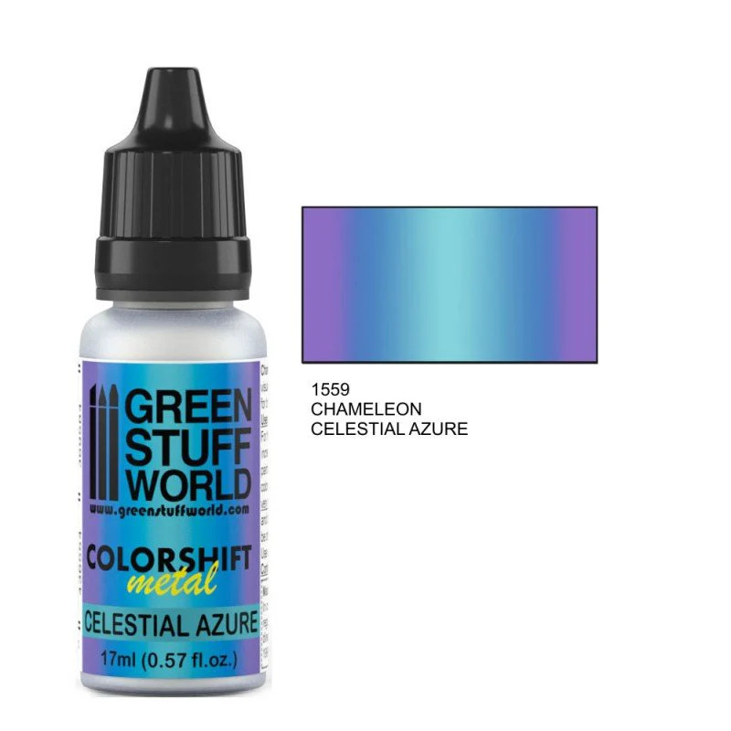 Green Stuff World – Chameleon Metal Paint Celestial Azure 1559 for Models and Mi