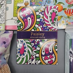Adult Coloring Book Gel Pen Lot Paisley Mosaic Floral Geometric Anxiety Reducer