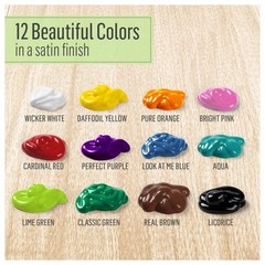 PROMO830 Multi Satin Finish Acrylic Craft Paint Set Designed for Beginners an…