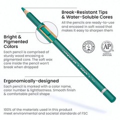 Arteza Expert Watercolor Pencils – Set of 48