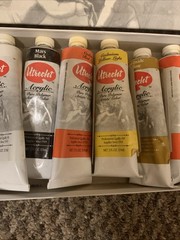 Vintage Utrecht Professional Oil Acrylic Colors Set of 9