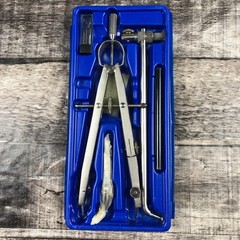 Vintage Alvin Basic-Line 505 V Drafting Compass Set W Germany Technical Drawing