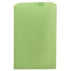 Hygloss 100 Lime Green Colored Paper Bags – 6 x 9 Inch Pinch Bottom Craft Bags