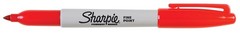 Sharpie Permanent Markers, Fine Point 2 Count (Pack of 1), Red