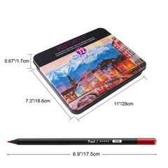 75 Pack Premium Black Edition Colored Pencils for Adults Coloring – 72 Colori…