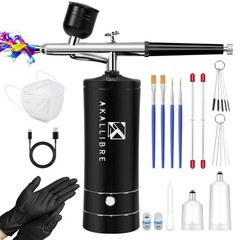 Airbrush Kit with Compressor, 48PSI High-Pressure Non-Clogging Airbrush Gun w…