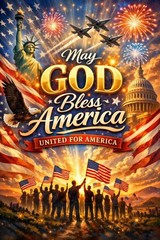 Independence Day Diamond Art Kits for Adults,US 4th of July Diamond Painting Ki
