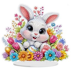Easter Flowers Diamond Art Tabletop Kit 19.5 x 15 cm DIY Decor