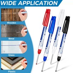 8Pcs Deep Reach Markers Waterproof Deep Hole Marker Pens 34mm Construction Ma…