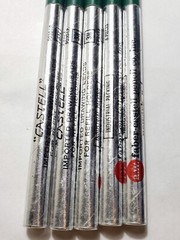 19 A.W. Faber Castell Germany 9030 Pencil Lead HB 3H 6H FULL SILVER TUBES LOT