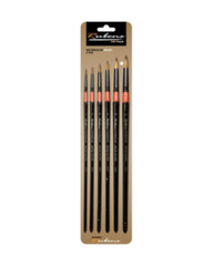 Rubens Artist Water Color Paint Round Brush 730R 1Set (6ea Brushes)
