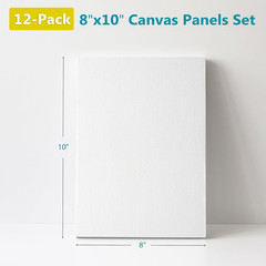 Canvas Boards for Painting – 8X10 12-Pack Bulk Canvas for Painting – 8X1…