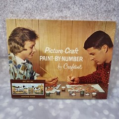 Vintage Paint By Number Kit Craftint Set 301 Hunting Dogs Setters 12×16 Complete