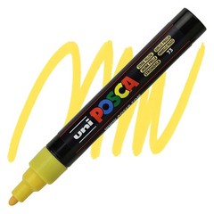 Posca Markers, Paint Marker, Straw Yellow Paint, 5M Medium Tip, Opaque, Acrylic