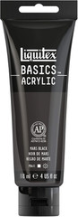 BASICS Acrylic Paint, 118Ml (4-Oz) Tube, Mars Black