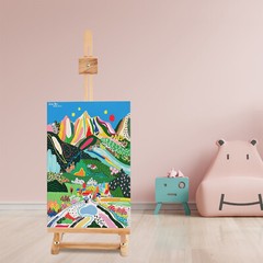 Painters Studio Easel Wooden Beech Wood Painting Stand Adjustable Drawing Stand