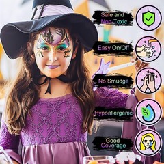 Fenmay Face Painting Kit for Kids, 24 Colors Washable Paint, 24 colors