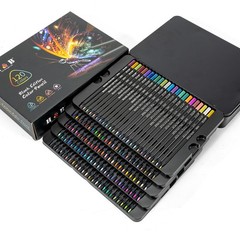 120-Color Colored Pencils Set with Metallic Colors – Soft Core, Pre-Sharpened…