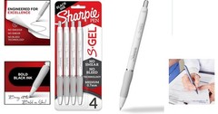 Comfortable Writing with 4 S-Gel Pens – Medium Point 0.7mm, Retractable Style