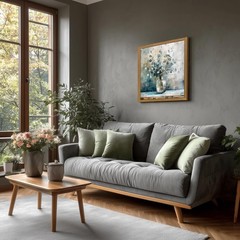 HLXRAE Eucalyptus Leaf Wall Art, Sage Green Botanical Canvas Print, Rustic Fa…