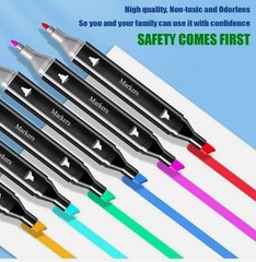 80 Colors Alcohol Based Markers Dual Tip Drawing Markers Set for Drawing FREE
