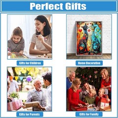 DPHERO Cartoon Cat Diamond Painting Kits for Beginners 12×16 inches, USYZ745
