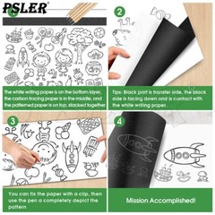 30 PCS Carbon Paper Transfer-Paper for Tracing Graphite A4 8.27 X 11.81 Inch