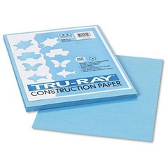 Tru-ray Sulphite Construction Paper – 12″ X 9″ – Sky Blue (103016)